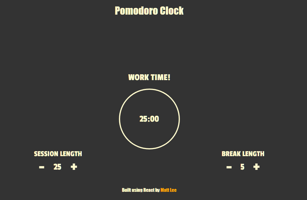 pomodoro clock